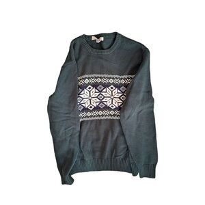 DOCKERS Green Holiday Sweater size medium